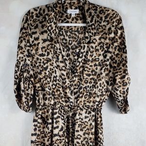 Calvin Klein Leopard Print Mini Dress